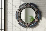 SOLARA – 9-Layer Mandala Mirror Wall Art (60×60 cm)