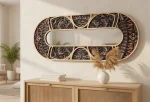 AURA – 9-Layer Premium Veneer Mirror Frame (119×50 cm)