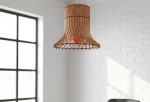 AURORA – Curved Wooden Lampshade with Warm Light Glow - Image 5