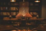 AURORA – Curved Wooden Lampshade with Warm Light Glow